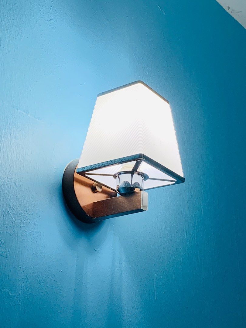 Wall Light (Category: Lighting) located in Kuala Lumpur. Submitted by tokyed (Listing ID 1297277585, Image 2). Description: Pre-love wall light 1 new in box 2 used in good condition Complate bracket etc Bulb included Prefer cod/collect Postage dfod (Not responsible for damage) P/s: pls text me for confirmation.
