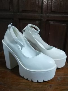 White Platform Heels