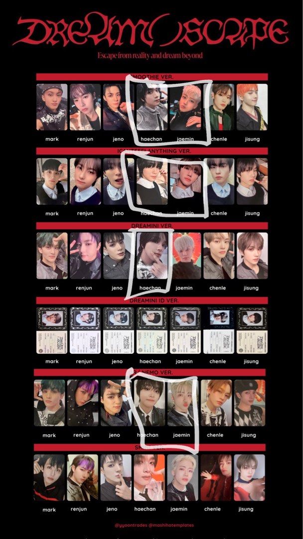 wtt] nct dream dream ()scape albums pc, Toys & Collectibles, Fan