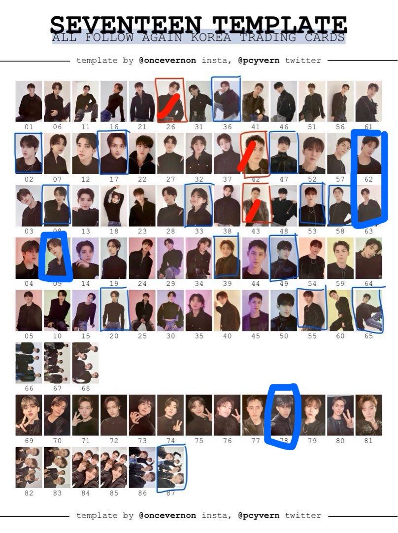 SEVENTEEN Follow The8 Minghao Stamp Rally Photocard WTT/WTS