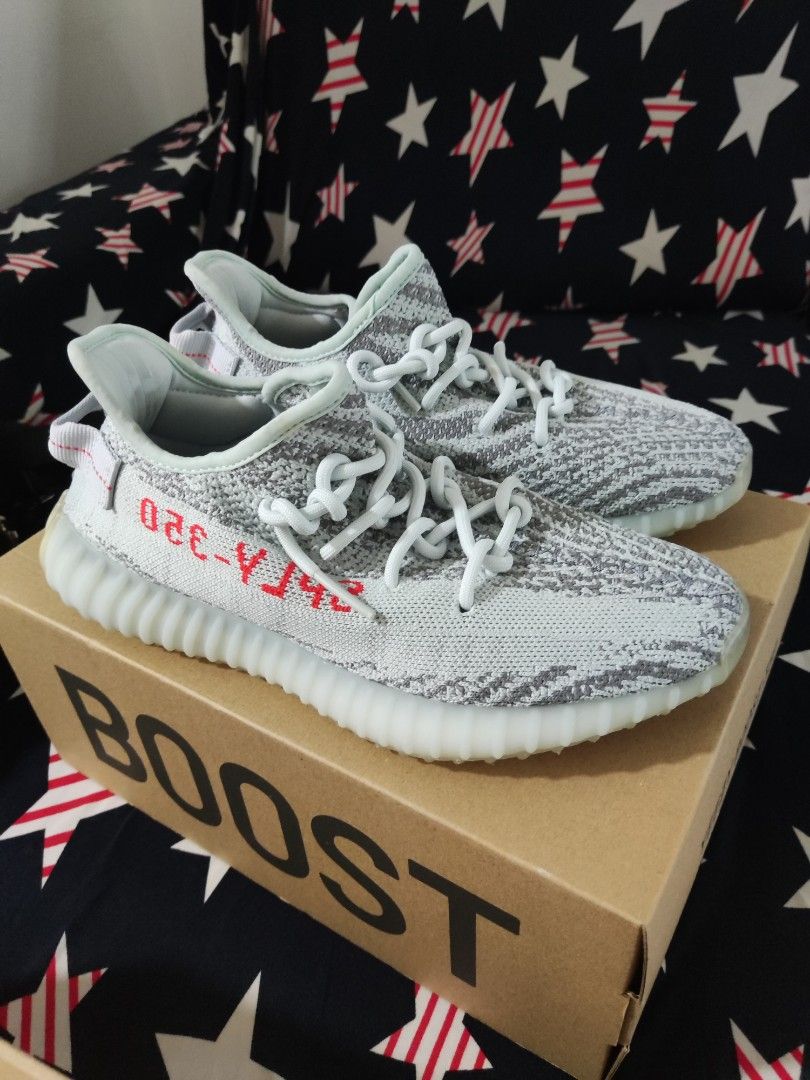 Yeezy Boost 350 Blue Tint V2 Men s Fashion Footwear Sneakers on Carousell