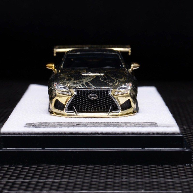 1/64 YM model Lexus RCF KAWS edition PANDEM Rocket Gold