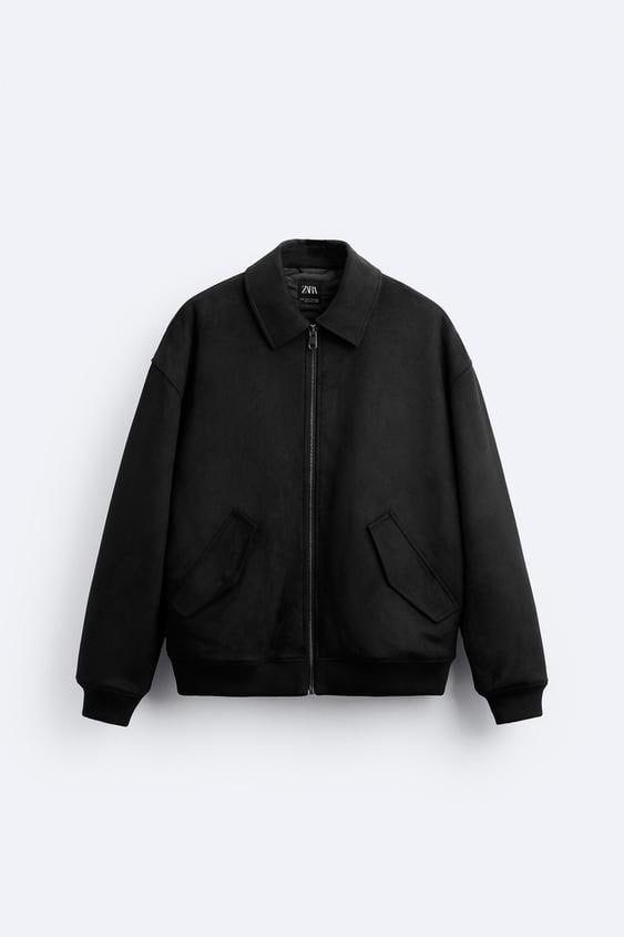ZARA FAUX SUEDE JACKET, Men's Fashion, Coats, Jackets and