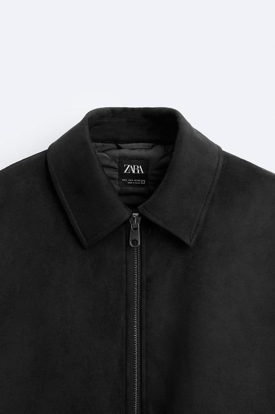 ZARA FAUX SUEDE JACKET, Men's Fashion, Coats, Jackets and
