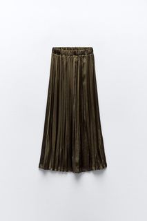 ZARA satin effect long skirt