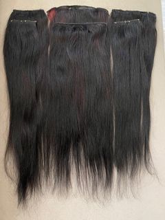 100% Real Human Hair Extensions  Clip Ons (Ready to Wear)  ✔️21-22 inches / 4inches ang kapal. ✔️6 Pannels  ✔️Makapal  ✔️Fullhead ✔️Pulido Walang lagas ✔️Pass muna sa Barat