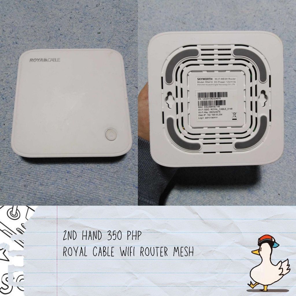 2ND HAND WIFI ROUTER MESH KINGTYPE RW5800 ROYAL CABLE HUAWEI Router