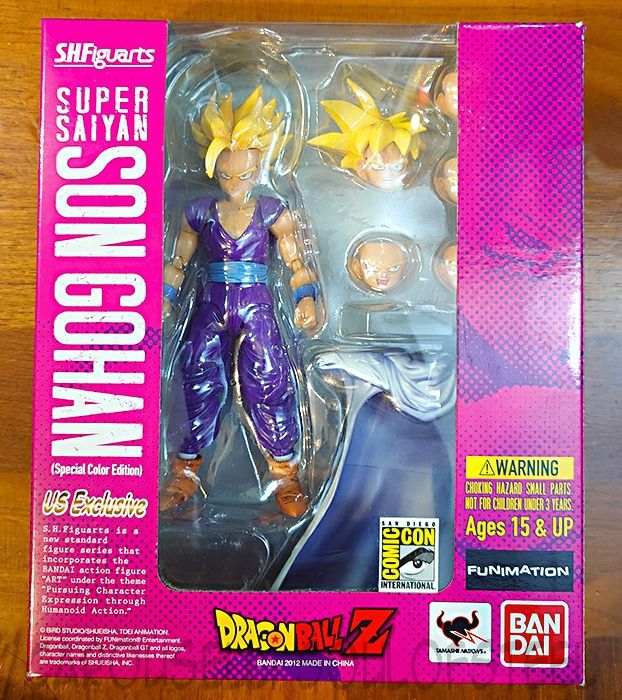 中古Bandai SDCC 2012 美國漫畫展限定S.H.Figuarts SHF 超級撒亞人2 孫 