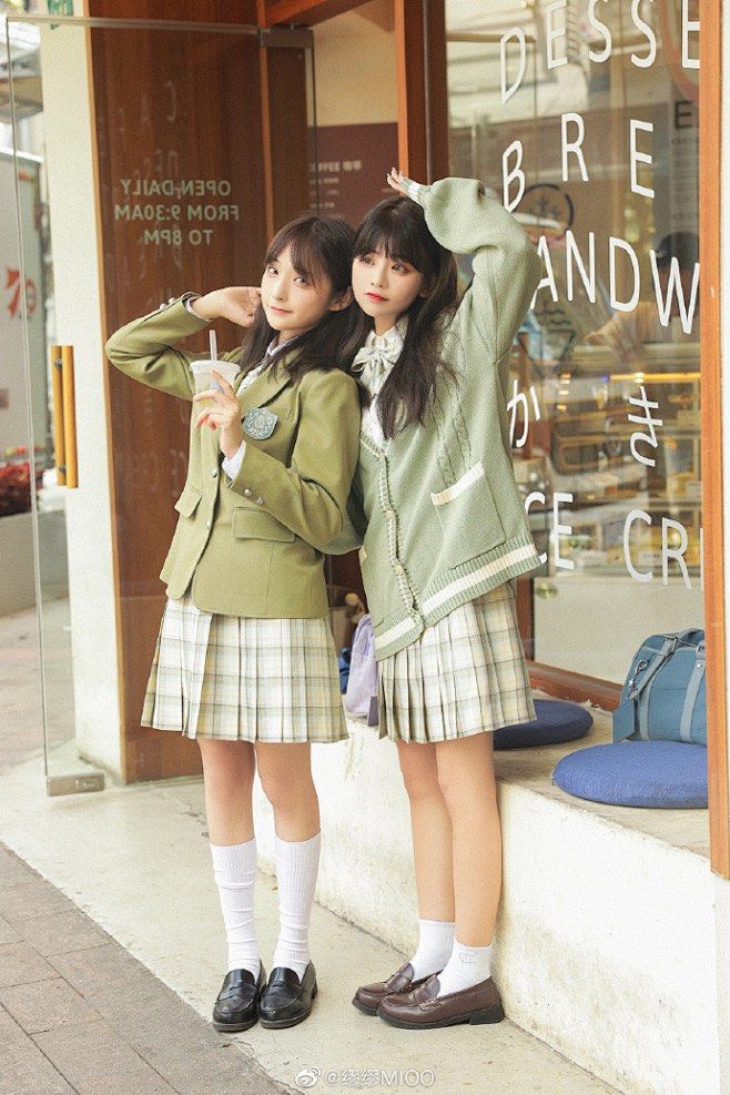 女子高生　毕业 🩷正版四月毕业季jk 桂花烏龍學生裙JK 格裙四月毕业季同款『乌龙桂花格裙』一条, 她的時尚, 褲＆裙, 裙子在旋轉拍賣