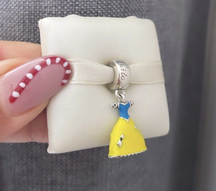 Snow white dress pandora charm cheap