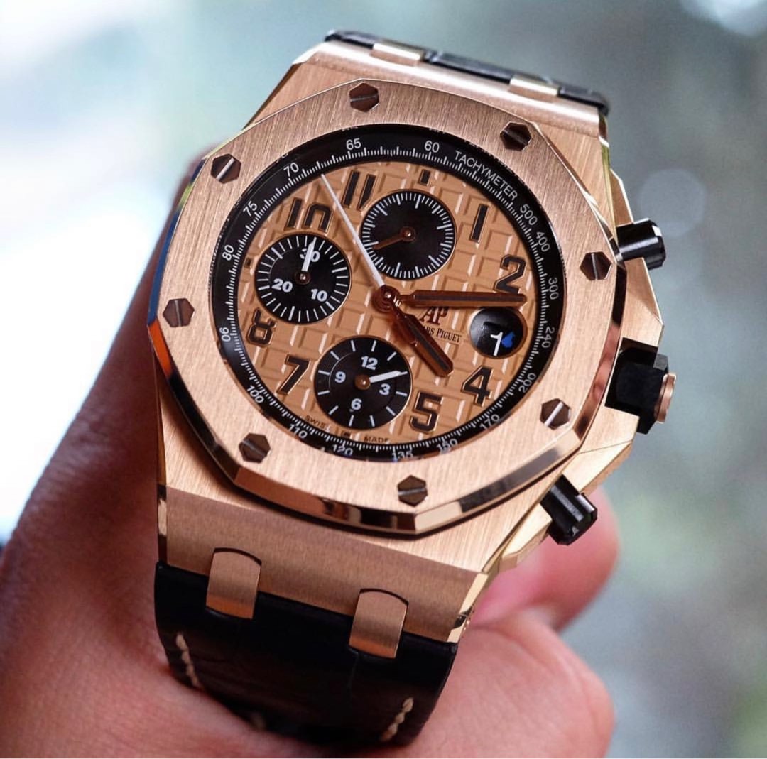 WANTED Audemars Piguet Royal Oak Offshore Rose Gold Gold Dial Honeybee Honey Bee 26470or Luxury Watches on Carousell