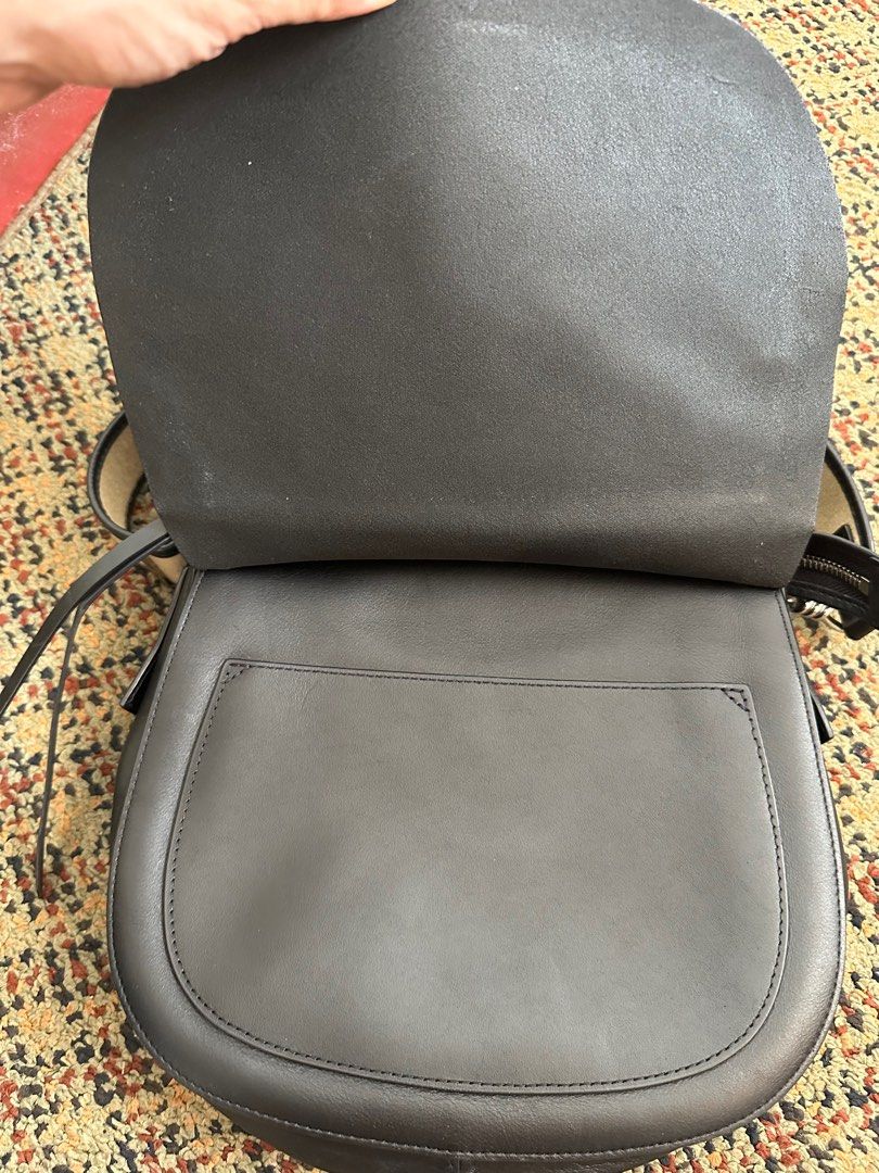 All Saints Mini Captain Leather Saddle Bag Luxury Bags Wallets on Carousell
