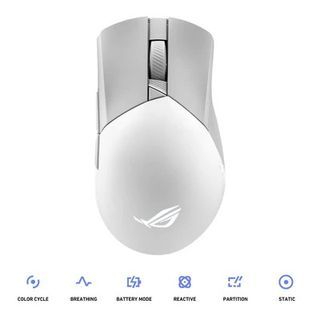 ASUS ROG P711 GLADIUS III WIRELESS AIMPOINT GAMING MOUSE (WHITE)