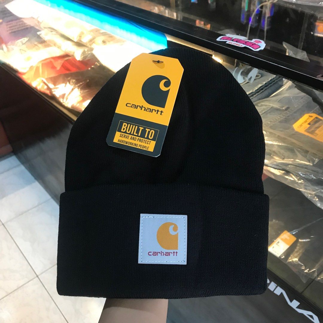 AUTHENTIC BRAND NEW Carhartt Beanie BLK Men s Fashion Watches Accessories Caps Hats on Carousell