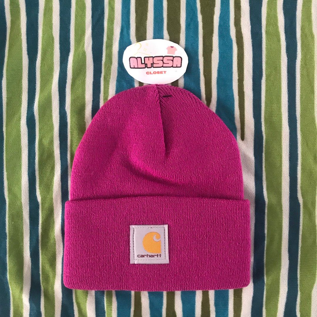 AUTHENTIC BRAND NEW Carhartt Beanie MAGENTA Women s Fashion Watches Accessories Hats Beanies on Carousell