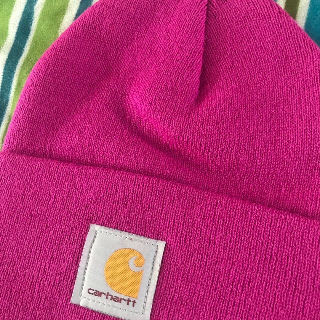 AUTHENTIC BRAND NEW Carhartt Beanie MAGENTA Women s Fashion Watches Accessories Hats Beanies on Carousell