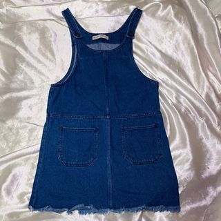 Bershka Denim Overall Dress / Jumper
