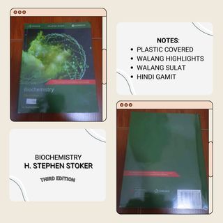 Biochemistry H. Stephen Stoker Third Edition