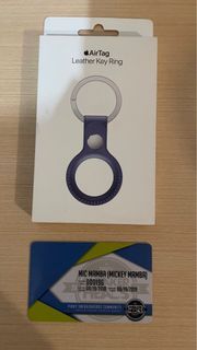 Brand new/sealed and below SRP Apple Wisteria AirTag Leather Key Ring from Power Mac Center