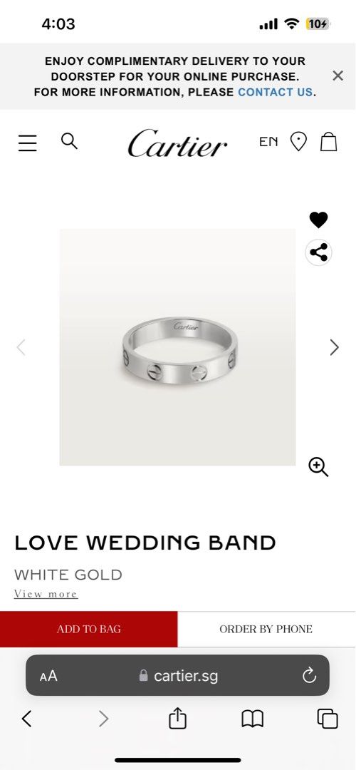 Love wedding band cartier outlet
