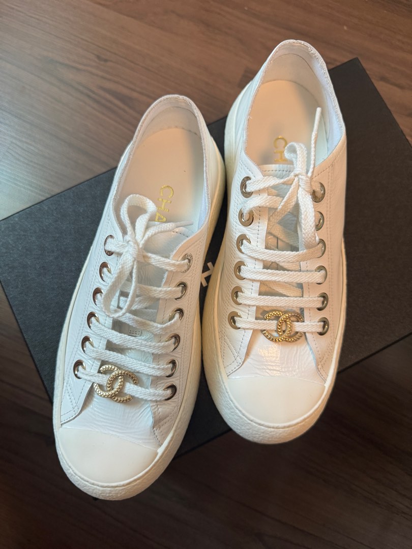 Chanel Sneaker CC logo Luxury Sneakers Footwear on Carousell