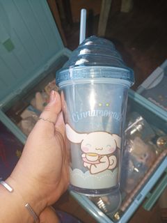Cinnamoroll Miniso cold cup tumbler or water bottle with straw