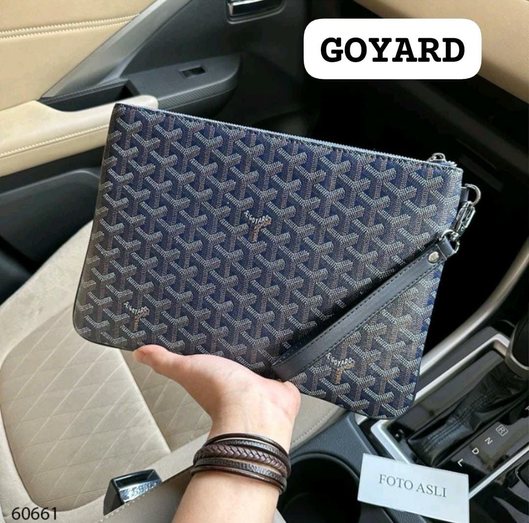 Clutch Goyard Men limited stock color black yellow navy green