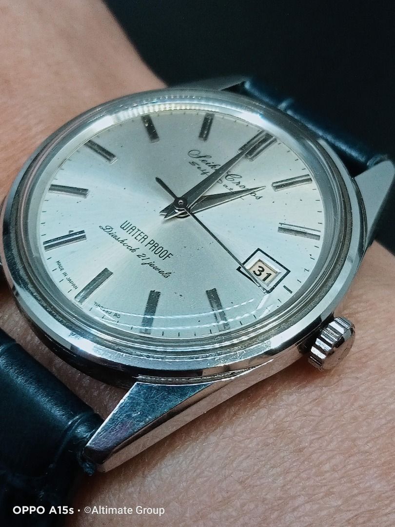 Collectible January 1963 Seiko Cronos 7189950 Self Dater J13050 Water Proof 21J DAINI Mechanical Watch OH
