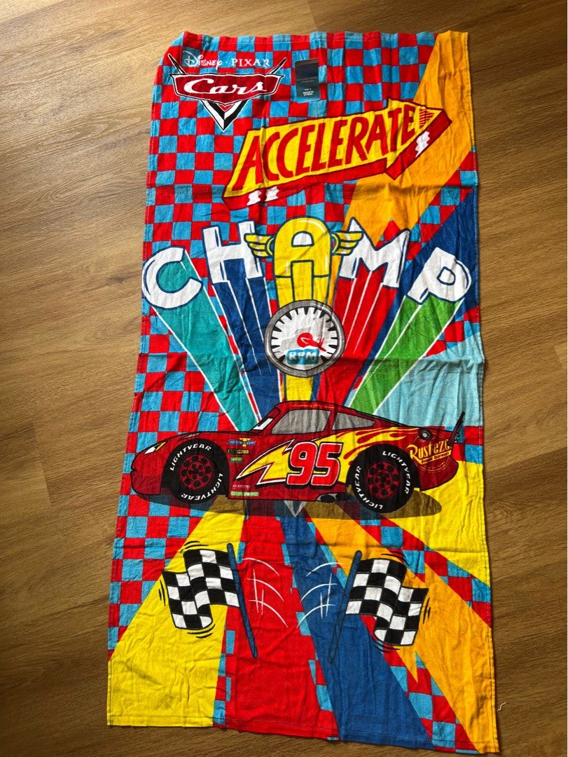 Disney Cars Bath Towel with tag Hobbies Toys Toys Games on Carousell