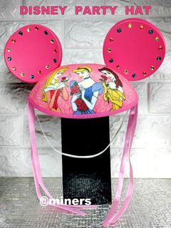 Disney Princesses' - Mickey Ears Pink Head Party cap