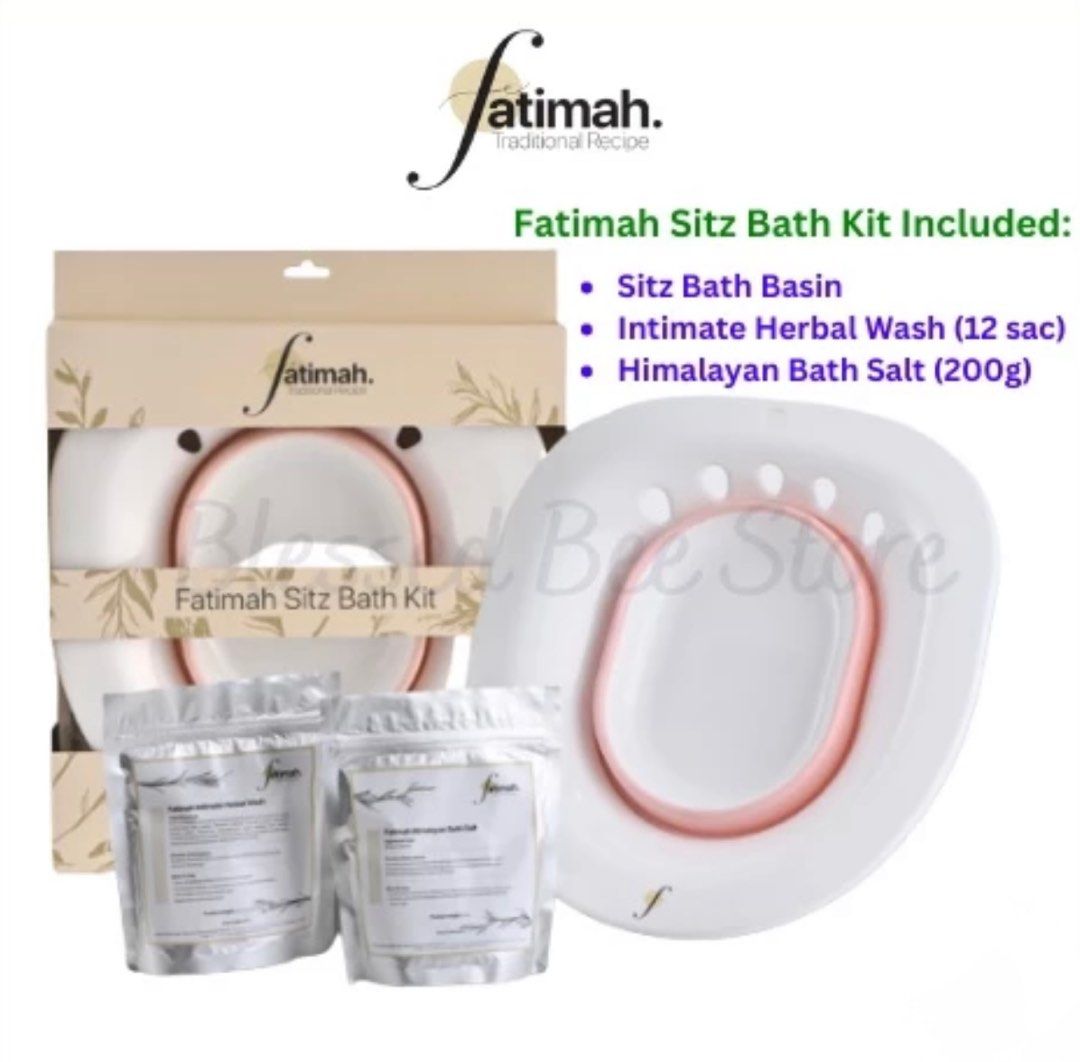Fatimah Sitz Bath Kit Set Bertangas, Beauty & Personal Care, Bath