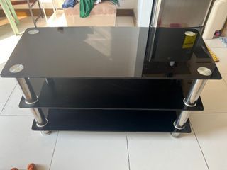 FOR SALE Black Glass Center Table