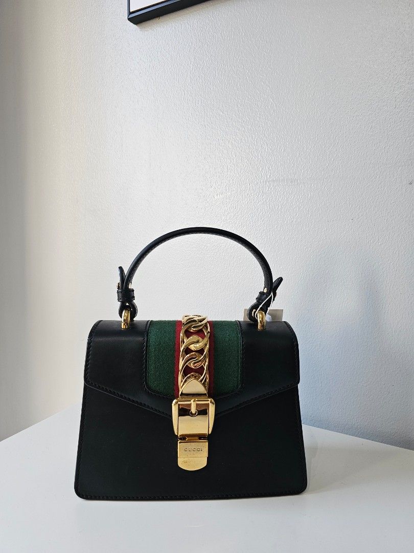Gucci black sylvie bag store