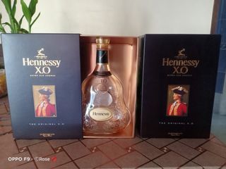 Hennessy XO empty bottle