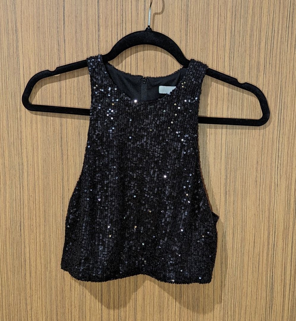 H and m sequin top new arrivals