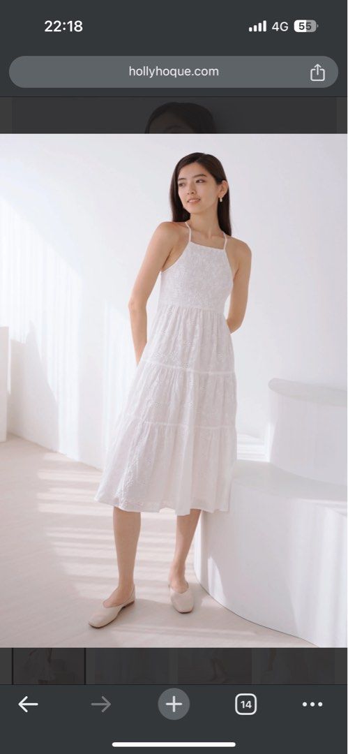 Crochet smock dress clearance