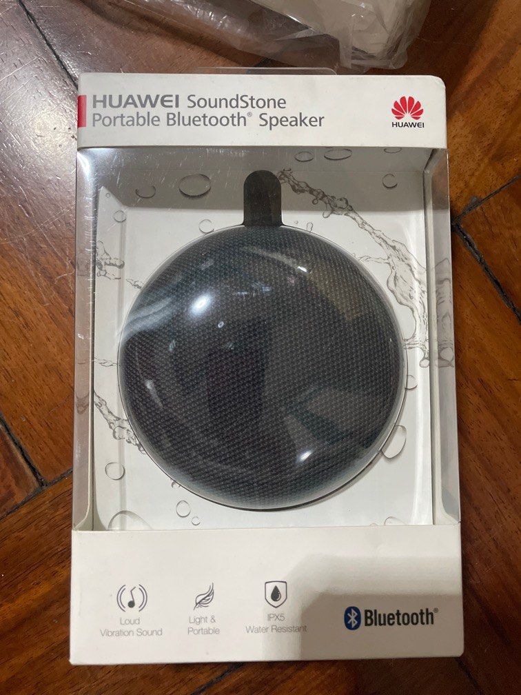 HUAWEI Soundstone Portable Bluetooth Speaker (Category: Portable Audio Accessories) located in Caloocan City. Submitted by all.for.less (Listing ID 1297480895, Image 1). Description: HUAWEI SoundStone Portable Bluetooth Speaker Brand new Loud sound vibration Light & portable IPX5 Water Resistant Bluetooth 4.1 700mAh lithium polymer battery Rated power: 3.5w 90Hz - 20KHz.