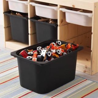 Ikea Black Trofast Storage Boxes