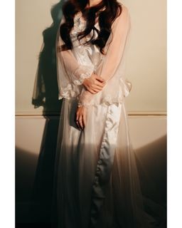 La Rosa Bridal Robe w/ NEW CAMISOLE |Athena