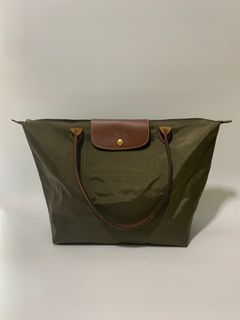 Longchamp Tote Bag Khaki / Brown