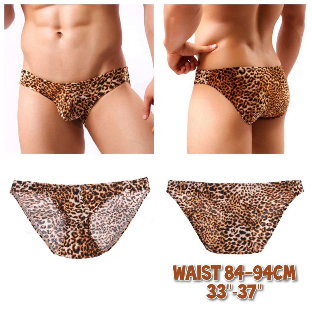 Mens leopard print underwear discount