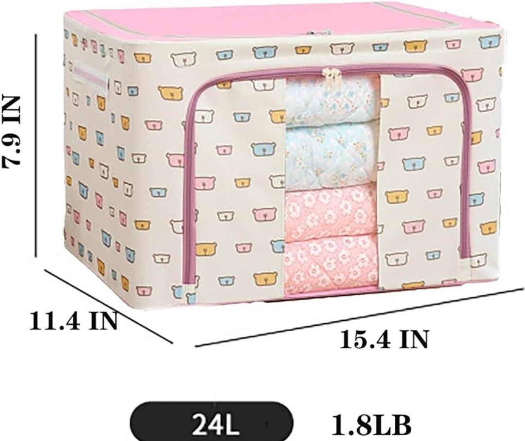 Miniso Storage Box Organizer for clothes/beddings (Category: Storage Boxes & Baskets) located in Quezon City. Submitted by bubbles023 (Listing ID 1297521330, Image 3). Description: Foldable Storage Box Organizer for clothes and beddings Brand: Miniso Measurements posted in last pic rfs: decluttering.