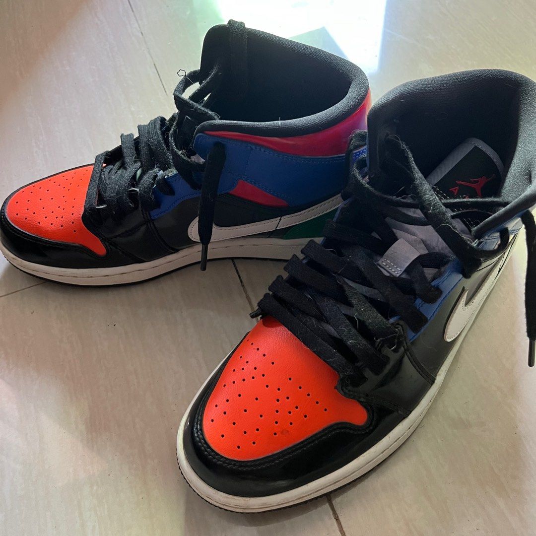 NIKE AIR JORDAN MID SE MULTICOLOR, Fesyen Wanita, Sepatu di