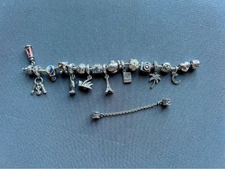 Pandora  bracelet with 18 charms