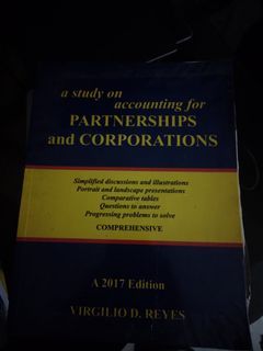 Partnership and Corporation (2017 Ed) by Reyes