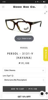 Persol Eyeglass Made in Italy