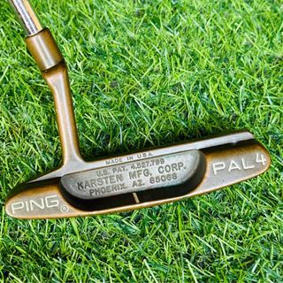 PING PAL 4 KARSTEN BeCu Beryllium Copper Putter 85068 Made in USA w/ Cover - PreOwned