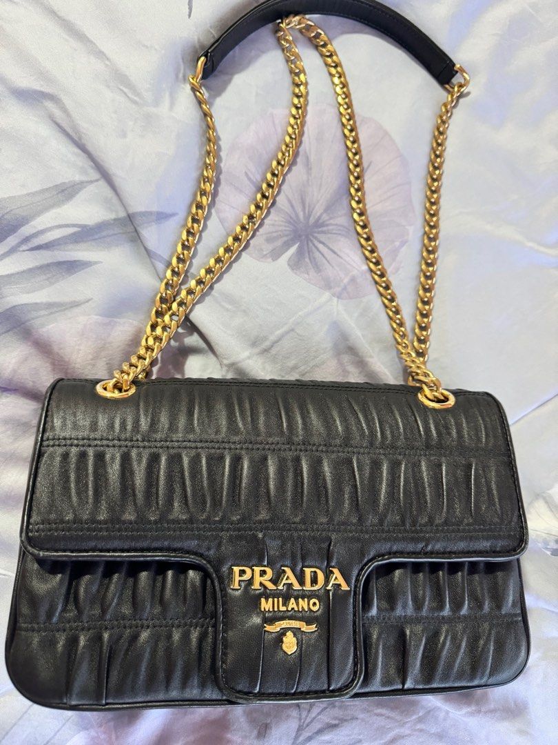 Prada pattina nappa gaufre sale