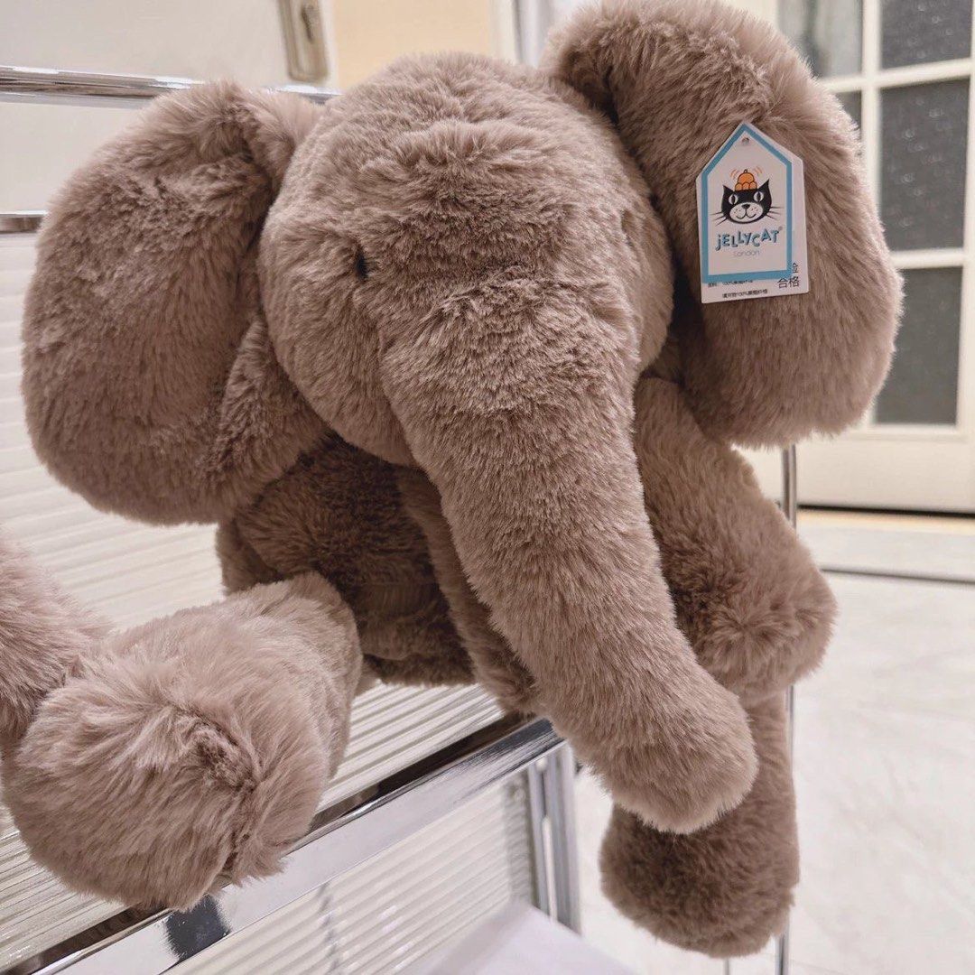 Pre order 56cm British genuine Jellycat Smudge Elephant Large elephant Smudge elephant children s plush toy Hobbies Toys Toys Games on Carousell