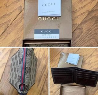 Preloved Gucci mens bifold wallet